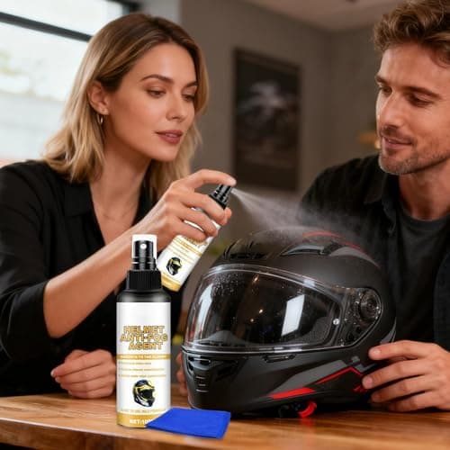 Anti Fog Spray For Helmet Visor- Waterproof Long-Lasting Defogger, Helmet Visor Defogging Fluid, 100ml For Lens Glasses Goggles Windshield Motorcycling Ski Snowboarding Sports Men Women — view 4