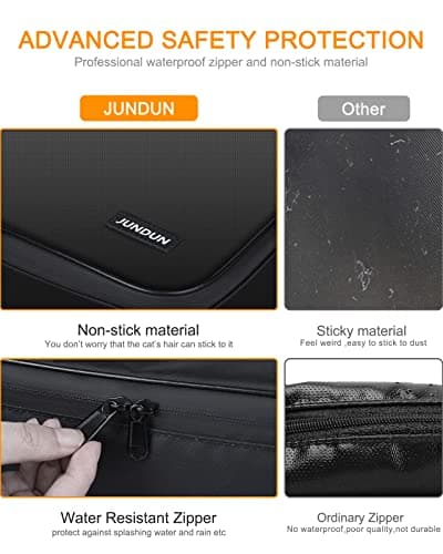 JUNDUN Fireproof Document Box with 7 Pockets File Folder — view 4