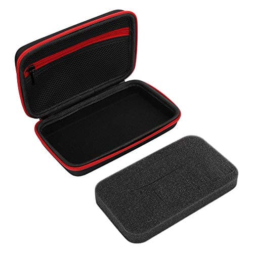 Aumotop Electric Shaver Storage Bag Portable Organizer for QP2520/90/70, Black Green Nylon TPU Case for Men's Shaving Tools, Ideal Traveling or Going Out (Black Red) — view 6