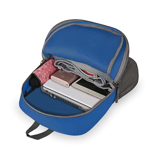 Bekahizar Small Rucksack 15L Packable Backpack Hiking Daypack Foldable Day Bag For Men Women Teens Travel Camping City Walking Mountaineering Climbing (Dark Blue) — view 5