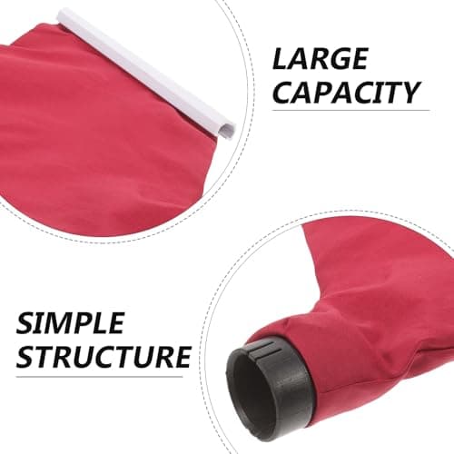 Red Fabric Dust Bag for Sander, Lightweight Large Capacity, Easy — view 3