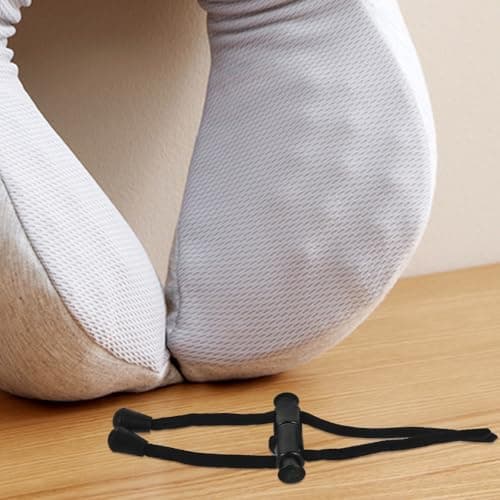 U Shaped Neck Pillow Rope Buckle 6 Pack Black Plastic Polyester — view 5
