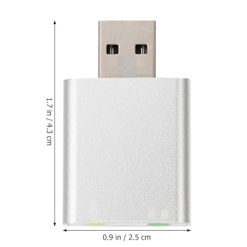 USB Jack Stereo Sound Adapter Headphone and External Microphone — view 2