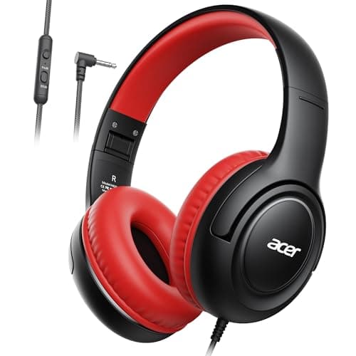 Acer Kids Headphones Wired for Kids with 85/94dB Volume Limit, 3.5mm Jack