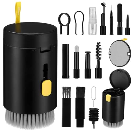 Artibetter 20-In-1 Laptop and Earphone Cleaning Kit Keyboard Brush for Office and Travel Electronics