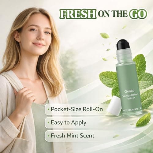 Vertigo Relief Roll-On Dizziness and Nausea Travel Aroma Roller — Portable Daily Care, Gentle Fresh Scent, Temples Ears Neck Wrists, Pocket Size for Commutes Flights Boat Trips — view 2