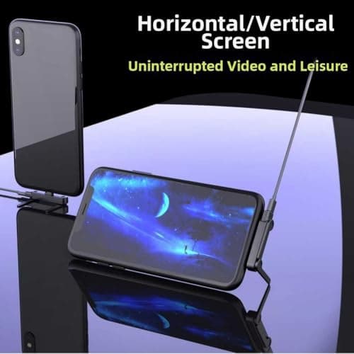 Invisible Phone Stand Charging Cable, 240W USB-C Fast Charger, Built-in Folding Phone Stand For Travel Gaming Office, Compacts Power Adapter(Orange) — view 3