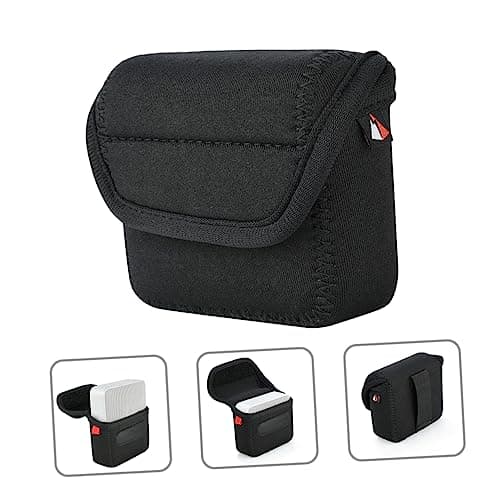 CAXUSD Wireless Speaker Carrying Bag Case Compatible with Jbl Go 2, Waterproof Neoprene Protective Shell with Waist Strap and Buckle, Black Speaker Organizer for Travel and Outdoor Use — view 6