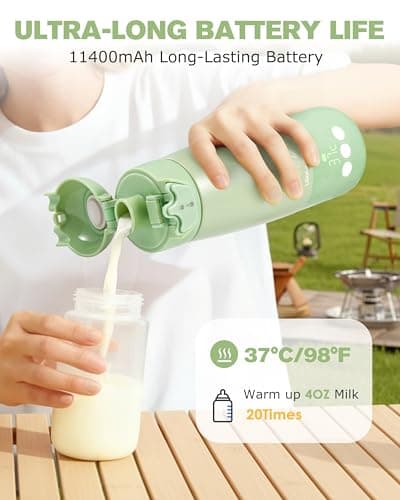 Lilian&Gema Portable Baby Bottle Warmer for Travel, Portable Milk — view 3