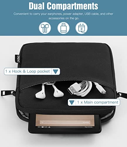 TiMOVO 7-8 Inch Tablet Sleeve Case, Black — view 4