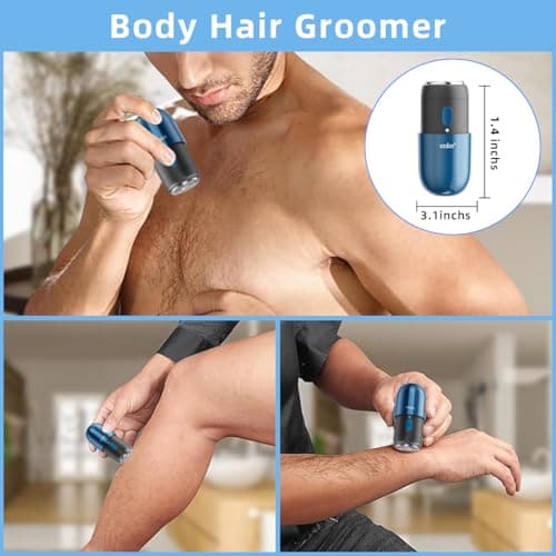 Mini Electric Shaver for Men, Portable Travel Razor, USB-C Rechargeable Cordless Electric Shaver, IPX7 Waterproof Wet & Dry Shaver with Travel Lock — view 6