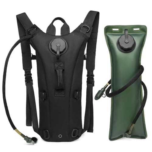 Hydration Backpack with 3L Water Bladder, Detachable Hydration Pack with Sealing Straw, Water Bladder Backpack with Adjustable Strap for Hiking Cycling Running