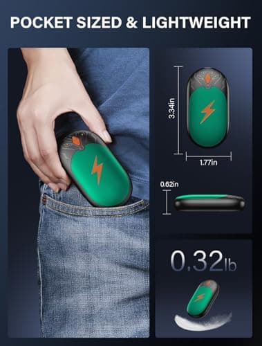 Hand Warmers Rechargeable 2 Pack, Up to 24Hrs, Magnetic 2 in 1 — view 5