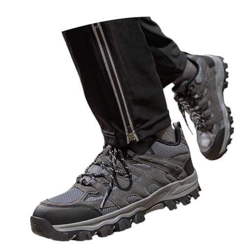 Generisch Sneaker Unisex All Terrain Hiking Shoes and Durable, Lightweight Outdoor Hiking Shoes with Improved Traction and Comfortable Grip for Adventure Travel, darkgray, 43 EU 3X-Schmal