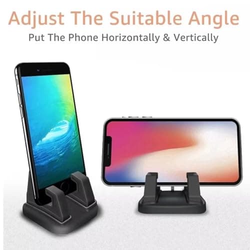 FANGZESHI Auto Dashboard Rotating Phone Mount with Antislip Silicone, Black — view 5