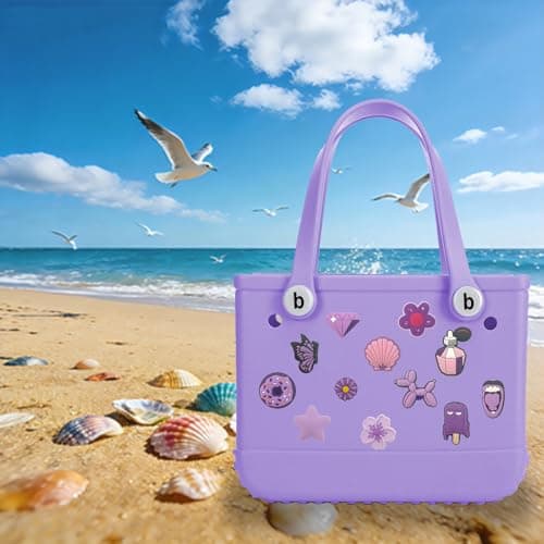 Yonuni 12-Pack Charms for Bogg Bag, Rubber Beach Decor, Standard, Polyvinyl Chloride, No Gemstone — view 6