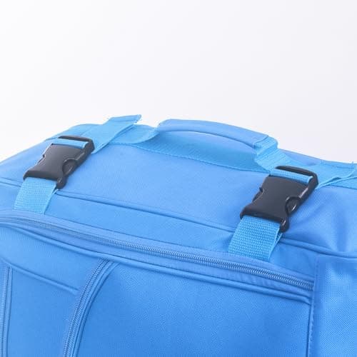 CHARKHAH Hand Luggage Case Travel Bag Trolley on Wheels Carry-Ons Flight Approved Cabin Suitcase 1.45 kg Lightweight Suitcases Large 37 Liter Bags Size 50 cm x 35 cm x 20 cm (HD-A-Sky Blue) — view 4
