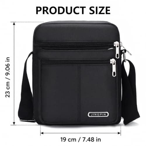Lesbyit Lightweight Men's Shoulder Bag Waterproof Crossbody Sling Bag — view 3