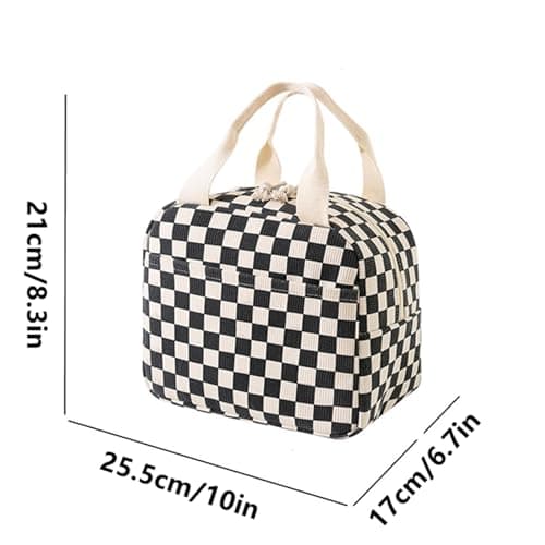 WYSUMMER Lunch Bag Corduroy Insulated Tote Cooler Bag — view 2