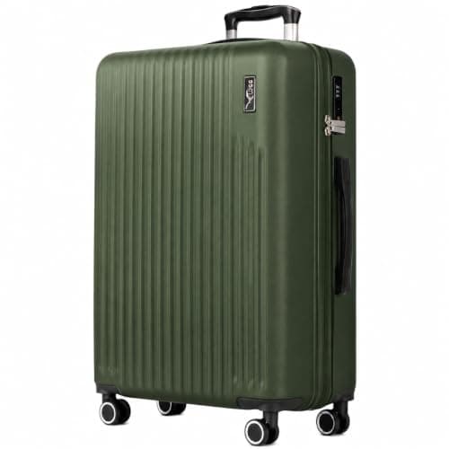 LUGG Vacay 32 Inch Suitcase, ABS Hard Shell Luggage with TSA Indent Lock, Aluminium Trolley Handle, 360° Spinner Wheels, Water-Resistant & Durable, Airline Compatible (86 x 31 x 58cm)-1 Year Warranty