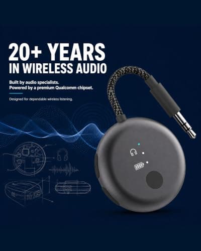 Avantree SoundJet R1-25Hr Airplane Bluetooth Adapter for All AirPods — view 5