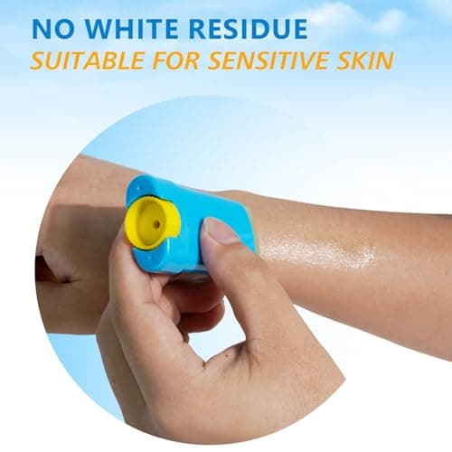 Invisible Sunscreen Stick SPF 50, 2 Pcs Strong UVA/UVB Protection Sun Cream, Broad Spectrum, Water Resistant, Non-Greasy for Sensitive Skin, Travel Size Sunblock Stick for Face & Body (2) — view 4