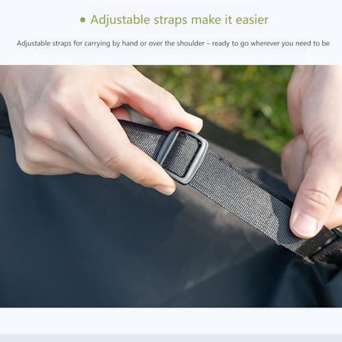 Camping Equipment Organizer 420D Nylon Water Resistant Drawstring Storage Pouch with Shoulder Strap for Outdoor Packing Camping Gear Storage Bag Outdoor Organizer Bag Hiking Equipment Fishing Gear — view 4