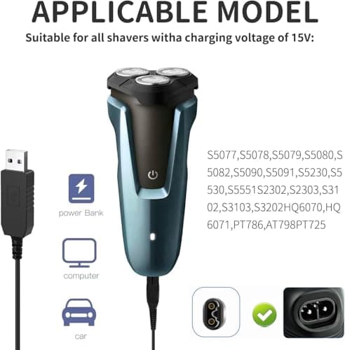 USB Replacement Charging Cord – 15V Fast Charging Cable – Durable and Travel-Friendly Power Adapter — view 4