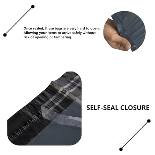 10 Large Self-Seal Postage Bags - 17 x 24" Parcel Bags for Clothes & Shipping, Tamper-Proof — view 3