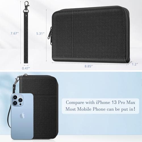 FINTIE Passport Holder Travel Wallet for Family — view 3