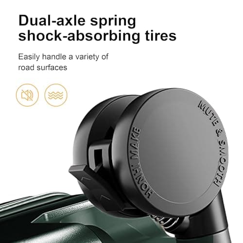 AIWEINY Suitcase Carry-on Luggage Spring-Summer Travel Airline Approved with TSA Lock 360° Wheel PC Hard Shell and Aluminum Frame Pressure-Resistant (Green, 24‘’) — view 6