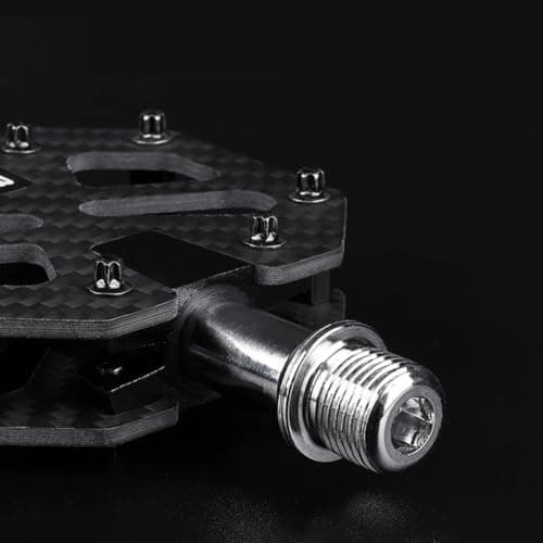 Kelvix Road Bike Step Set for Trail Travel, Carbon Weave Pair with Contact Teeth, Metal Shaft, 3 Bearing Hub and 9/16 Thread Fit for Daily Use — view 3
