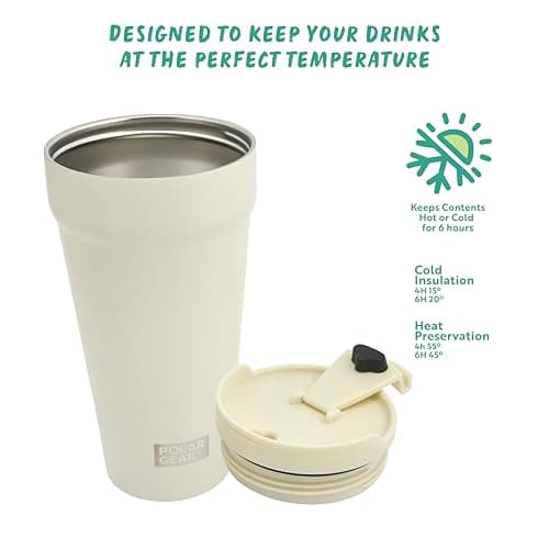 Polar Gear 470ml Coffee Cup Travel Mug, Insulated Coffee Cup w/Closure Lid — view 4