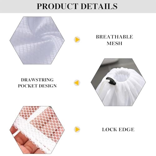 Mesh Laundry Bag 50 x 70 cm, Reusable Laundry Bags for Delicates — view 3