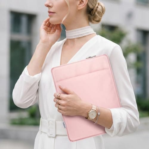 TiMOVO Laptop Sleeve for MacBook Neo/Air/Pro, 13.3-14 Inch, Pink — view 6