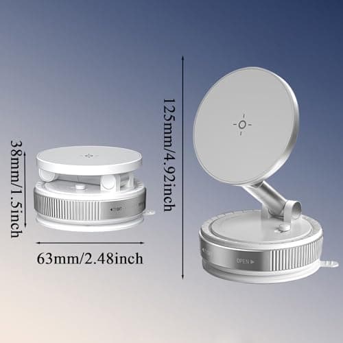 Magnetic Vacuum Suction Phone Mount Retractable Navigation Stand — view 5