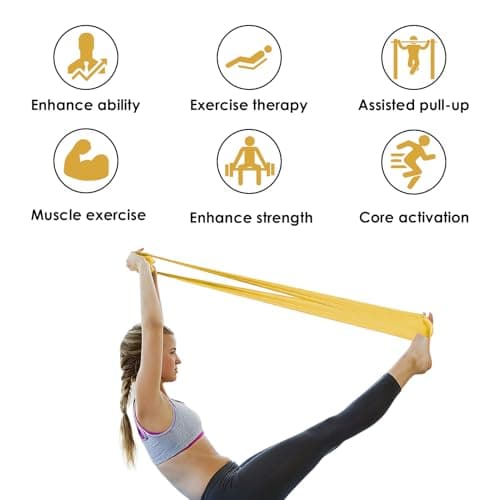 Resistance Band For Men & Women 1.5M Skin-Friendly Exercise Bands Natural — view 5