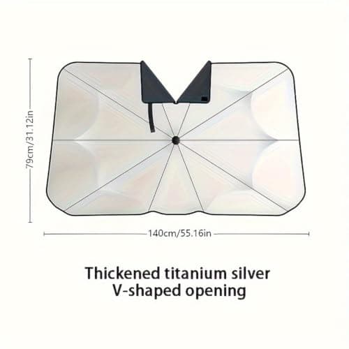 Car Windshield Sunshade, Foldable Windshield Sun Shade Umbrella — view 6