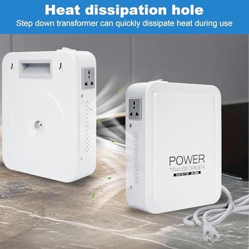 uyoyous 2000W Step Down Voltage Converter Transformer 240V ~110V Step Down Transformer US to UK with Temperature Control Circuit Breaker Protection — view 4