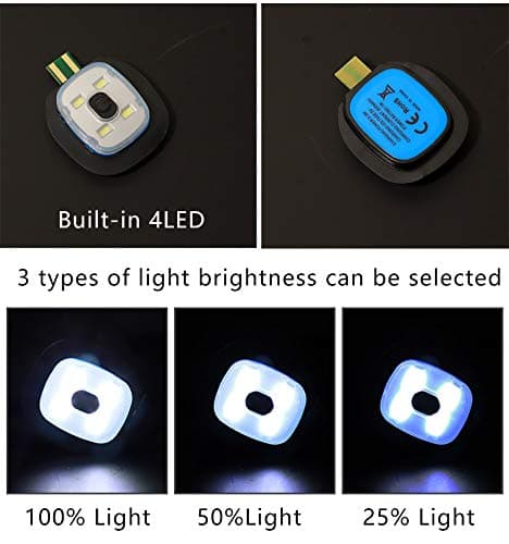 RFWIN LED Beanie Hat, Bright Rechargeable Headlamp Cap, Unisex Lighted Winter Knit Hat for Hunting, Camping, Grilling, Running, Walking Grey — view 4