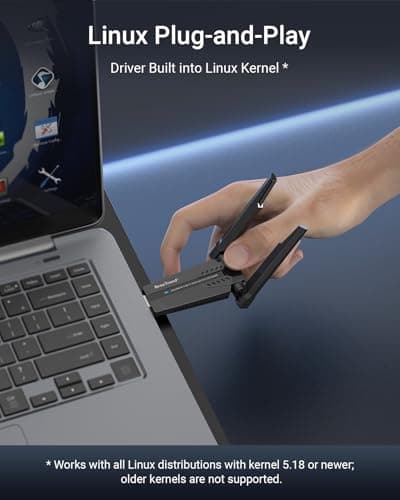 BrosTrend AXE3000 Linux WiFi Dongle Plug & Play for Kernel 5.18+ Version — view 2