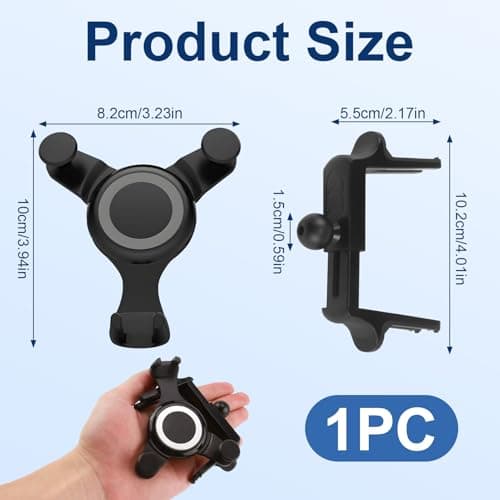 Car Phone Holder for Mercedes, Mini Cooper, Audi TT, Jeep Air Vent Mount — view 2