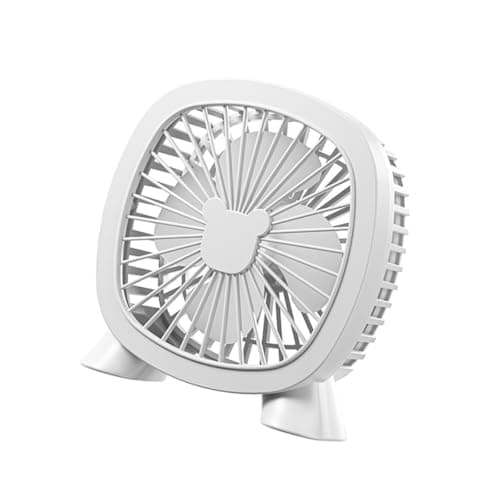 OSNIYAW USB Electric Fan for Kids Girls, Lightweight Design, White