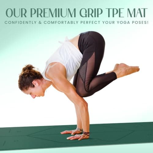 Yogii Non-Slip 6mm TPE Yoga Mat with Alignment Guides — view 2