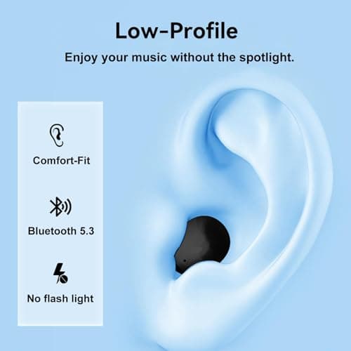 Ear Buds Invisible Earbuds Tiny Earphones Mini Gym Headphones Wireless — view 5