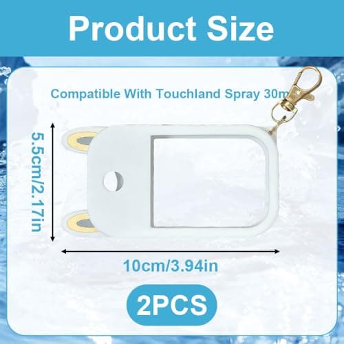 2 Pack Hand Sanitizer Holder – Portable Silicone Hand Sanitizer Case with Keychain for 1 fl oz Spray, Travel & Everyday Carry Sanitizer Accessory, Soft Touch Protective Holder (Black, White) — view 2