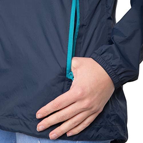 Trespass Womens Waterproof Packaway Jacket Qikpac Navy in Size - 12 — view 5