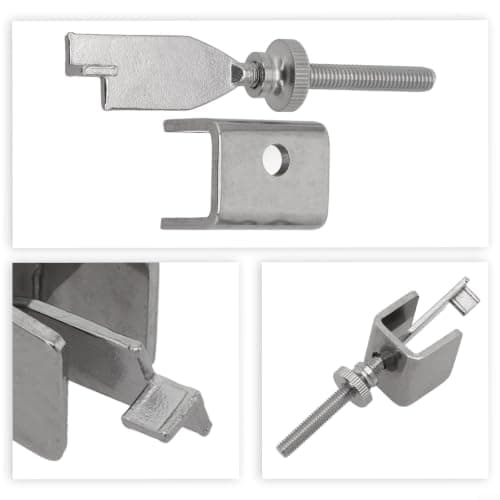 Portable Door Lock for Travel Security - Anti-Theft Device for Outward Swinging Doors - Aluminium Alloy Home Safety Kit 9.2cm — view 6