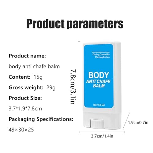 Anti Scratch Cream, Anti Chafe Stick, Blister Prevention Balm, Portable, Long Lasting, 15g, For Daily Walking Workout Running Travel — view 4