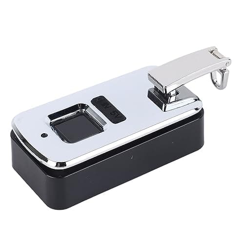 Cryfokt Fingerprint Lock Small Keyless Biometric Lock for Travel Suitcases Bags Aluminium Alloy 3.7V Compact Size (White) — view 5